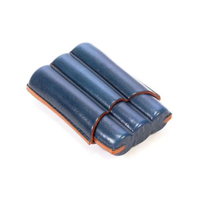 Lubinski Astuccio in Cuoio Blu M 50833