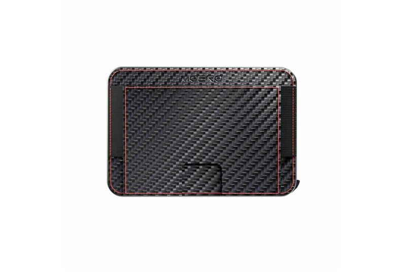 Portafoglio • Moero • M2 Pro • Carbon Racing Red • Protezione RFID per carte Contactless • Contiene fino a 4 Carte