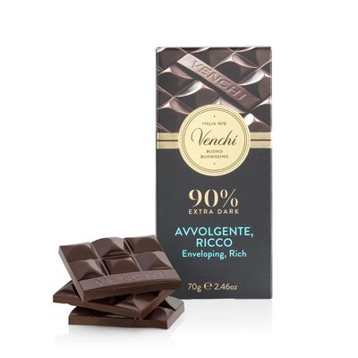 Venchi Tavoletta Cioccolato Extra Fondente 90% 70 gr