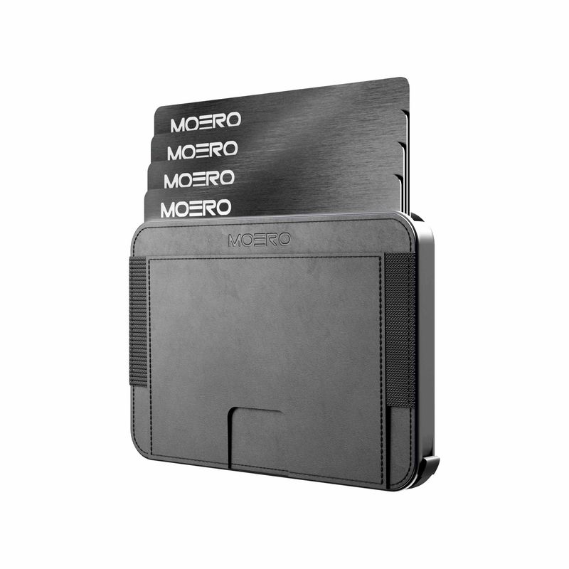Portafoglio • Moero • M2 Black • Protezione RFID per carte Contactless • Contiene fino a 4 Carte