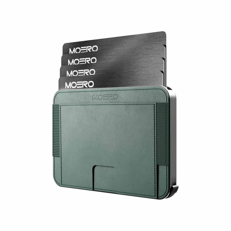 Portafoglio • Moero • M2 Green • Protezione RFID per carte Contactless • Contiene fino a 4 Carte