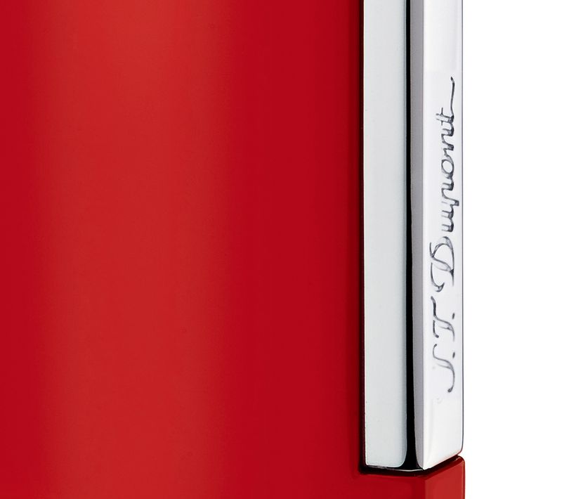 S.T. Dupont Accendino MaxiJet Finitura Cromo Laccato Rosso 020138N