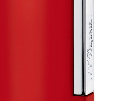 S.T. Dupont Accendino MaxiJet Finitura Cromo Laccato Rosso 020138N