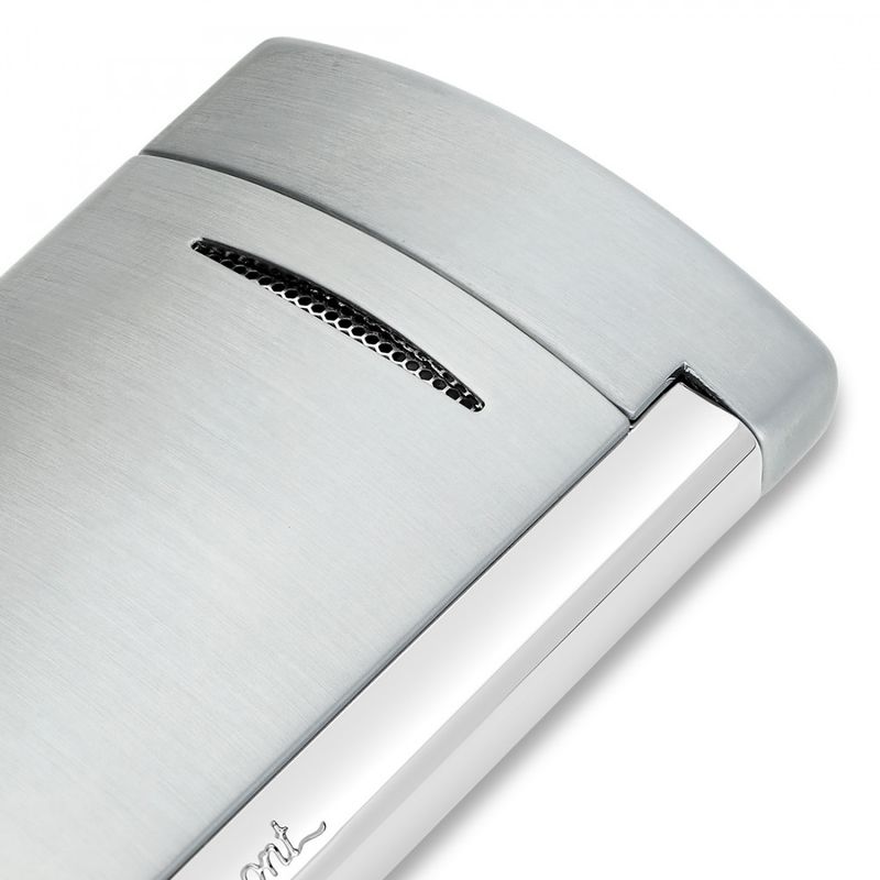 S.T. Dupont Accendino New MiniJet Brushed Chrome Cromato Spazzolato  010807