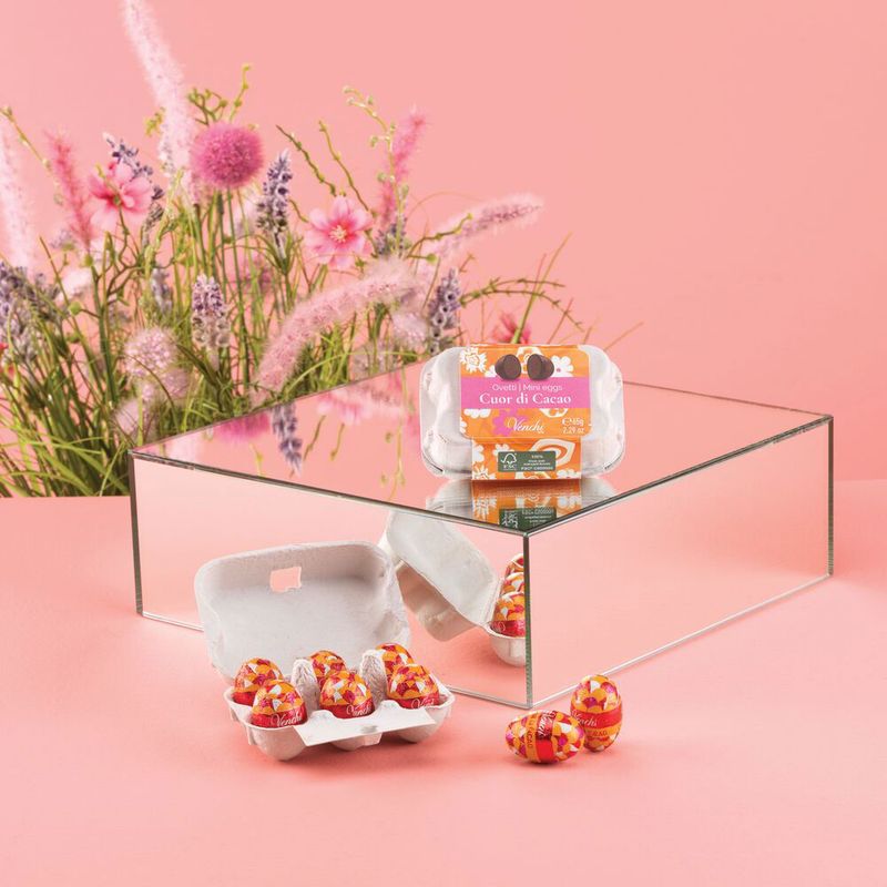 Venchi Confezione Portaovetti di Cioccolato Fondente 75% 65 g