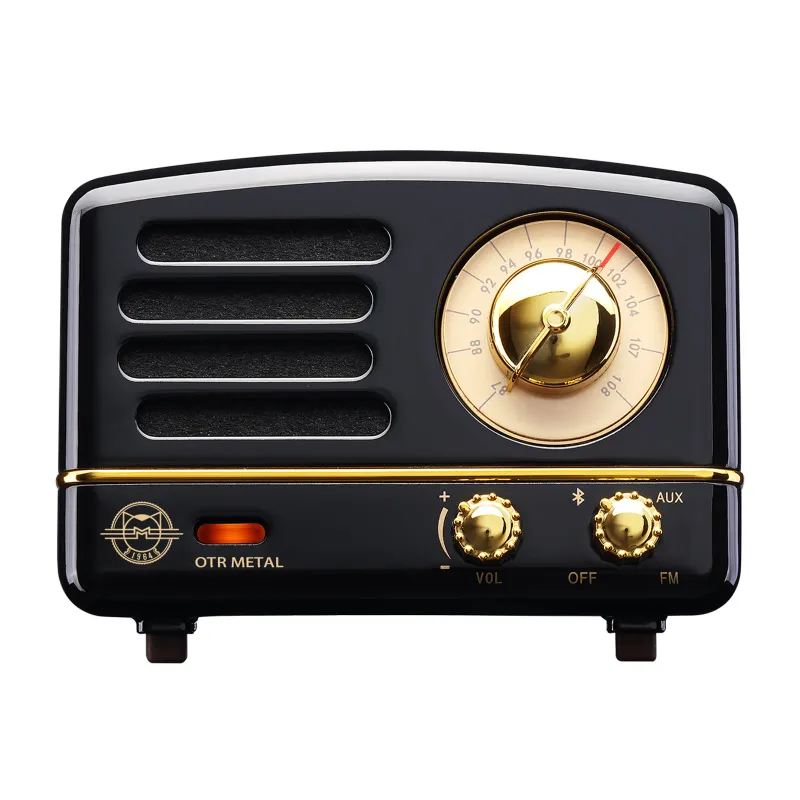 Muzen Audio • Mini Altoparlante • OTR Metal • Nera • Radio FM Bluetooth Speaker