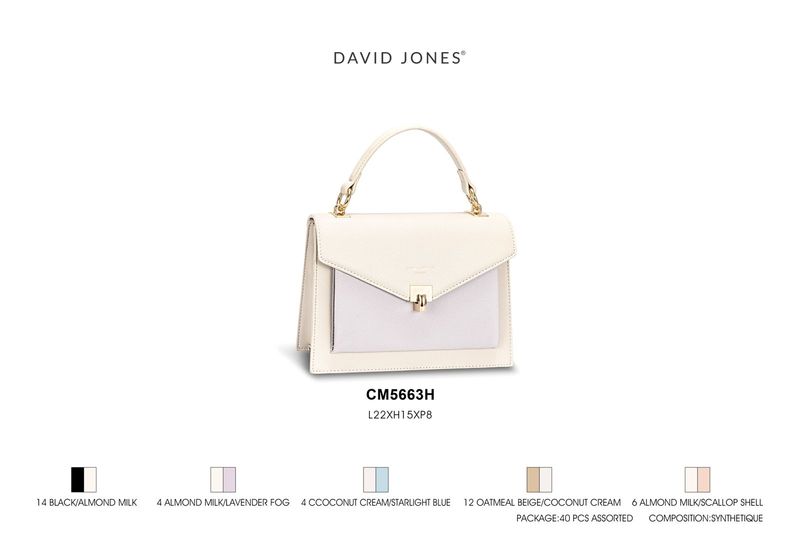 David Jones Paris Borsa Donna nero