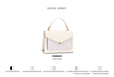 David Jones Paris Borsa Donna nero