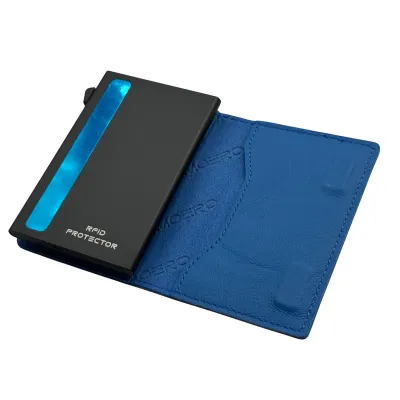 Portafoglio • Moero • Air • Blue • Protezione RFID per carte Contactless • Contiene fino a 4 Carte