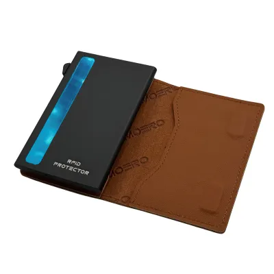 Portafoglio • Moero • Air • Brown • Protezione RFID per carte Contactless • Contiene fino a 4 Carte