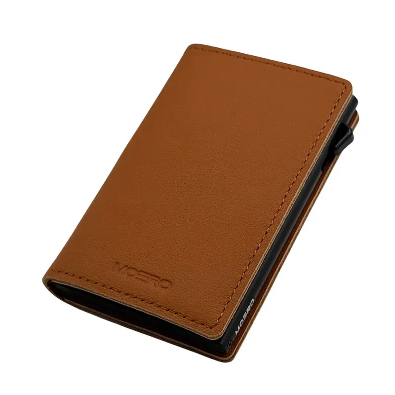 Portafoglio • Moero • Air • Brown • Protezione RFID per carte Contactless • Contiene fino a 4 Carte