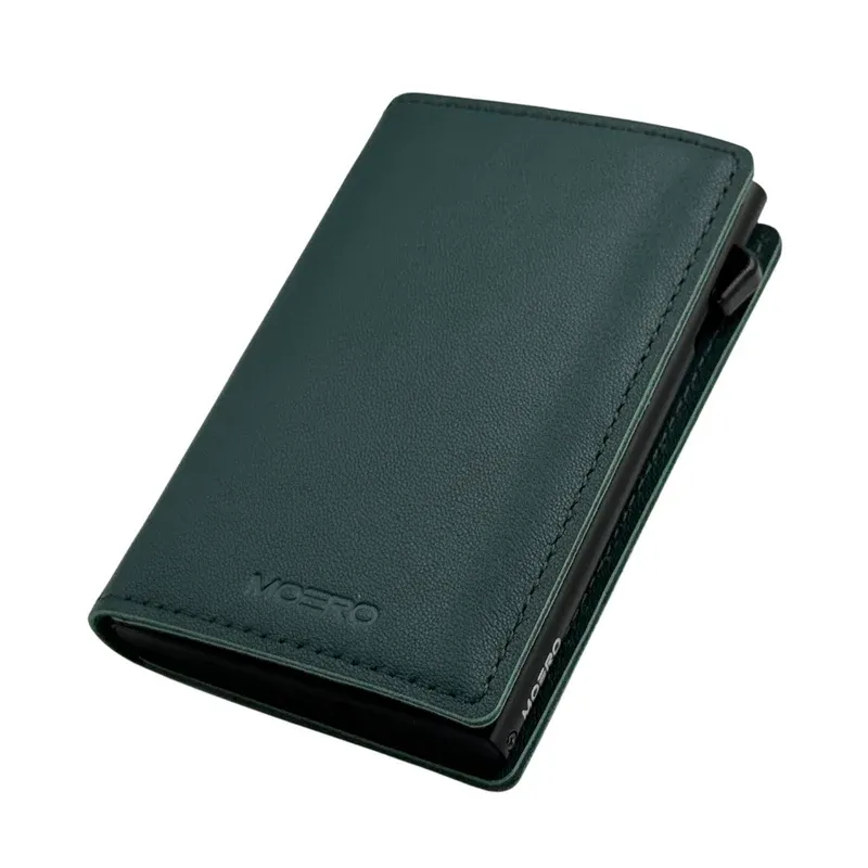 Portafoglio • Moero • Air • Verde • Protezione RFID per carte Contactless • Contiene fino a 4 Carte