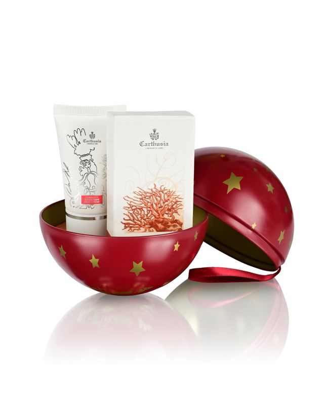 Carthusia • Confezione Regalo Sfera di Natale Corallium • 25 ml EDP + 25 ml Crema Mani