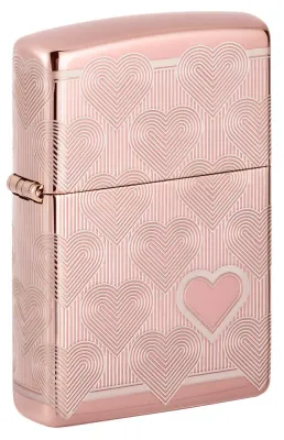 Zippo Accendino Heart Design Rose Gold