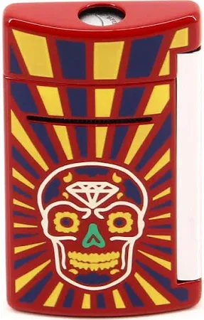S.T. Dupont Accendino MiniJet Dia De Los Muertos Rosso 010086 S.T. Dupont Accendino MiniJet Dia De Los Muertos Rosso 010086