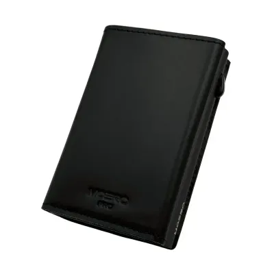 Portafoglio • Moero • Pro Prestige Black • Protezione RFID per carte Contactless • in Vera Pelle • Contiene fino a 12 Carte