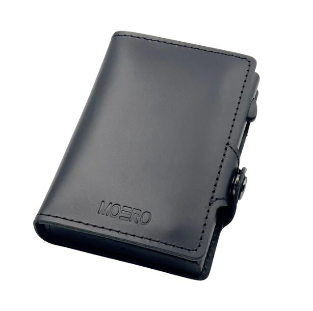 Portafoglio • Moero • Prestige Black Zip • Protezione RFID per carte Contactless • in Vera Pelle • Contiene fino a 13 Carte Portafoglio • Moero • Prestige Black Zip • Protezione RFID per carte Contactless • in Vera Pelle • Contiene fino a 13 Carte