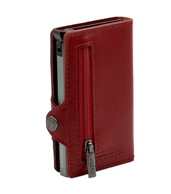 Portafoglio • Moero • Prestige Oil Wax Red Zip • Protezione RFID per carte Contactless • in Vera Pelle • Contiene fino a 13 Carte Portafoglio • Moero • Prestige Oil Wax Red Zip • Protezione RFID per carte Contactless • in Vera Pelle • Contiene fino a 13 Carte
