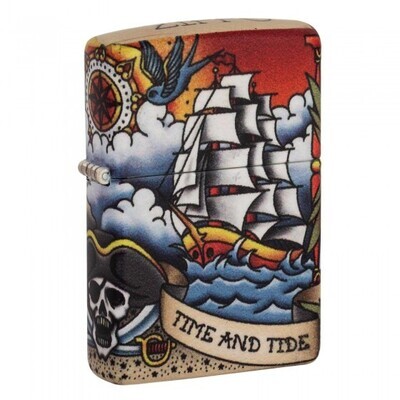 Zippo Accendino Nautical Tatoo Design