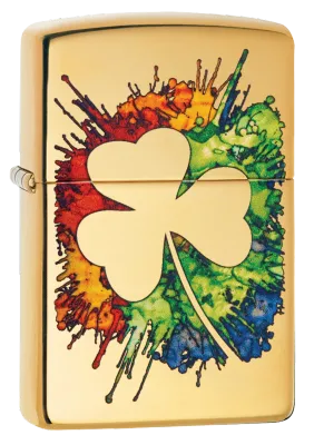 Zippo Accendino Graffiti Clover Design 49125 Zippo Accendino Graffiti Clover Design 49125