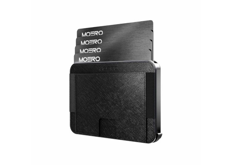 Portafoglio • Moero • M2 Pro • Saffiano Black • Protezione RFID per carte Contactless • Contiene fino a 4 Carte