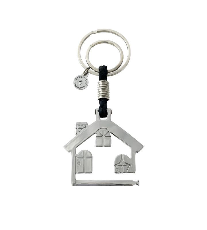 Bagnara Portachiavi Personalizzabile In Pelle Casa  1545