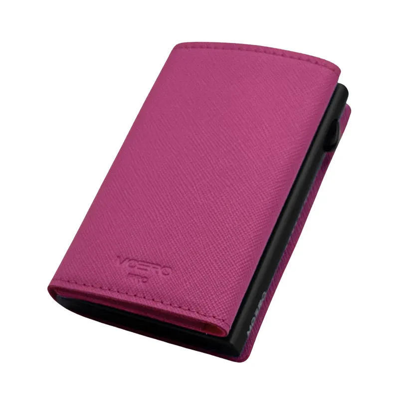 Portafoglio • Moero • Pro Saffiano Fucsia Zip • Protezione RFID per carte Contactless • in Vera Pelle • Contiene fino a 10 Carte Portafoglio • Moero • Pro Saffiano Fucsia Zip • Protezione RFID per carte Contactless • in Vera Pelle • Contiene fino a 10 Carte
