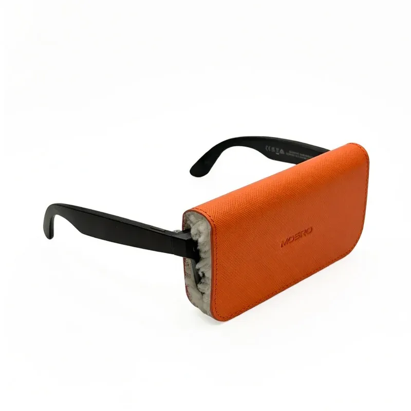 Custodia per Occhiali • Moero • Vision Air • Case Glass Saffiano Orange
