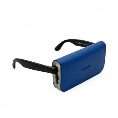 Custodia per Occhiali • Moero • Vision Air • Case Glass Saffiano • Blu Custodia per Occhiali • Moero • Vision Air • Case Glass Saffiano • Blu