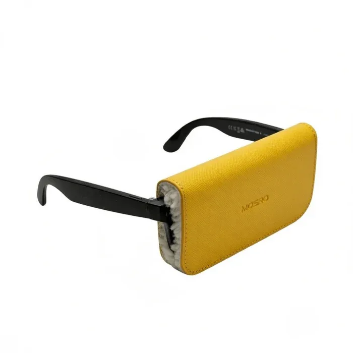 Custodia per Occhiali • Moero • Vision Air • Case Glass Saffiano Yellow •