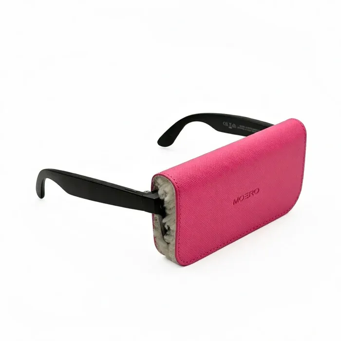 Custodia per Occhiali • Moero • Vision Air • Case Glass Saffiano Fucsia Pink •