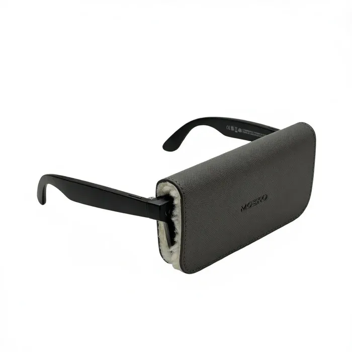 Custodia per Occhiali • Moero • Vision Air • Case Glass Saffiano • Grey