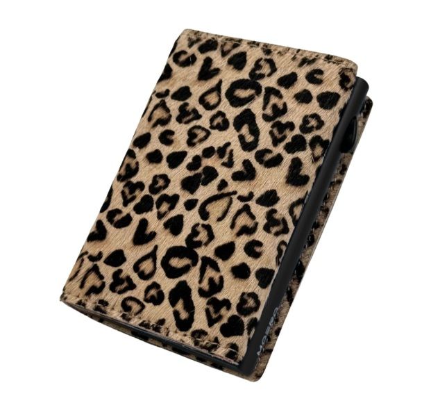 Portafoglio • Moero • Pro Animalier Maculato • Protezione RFID per carte Contactless • in Vera Pelle • Contiene fino a 9 Carte