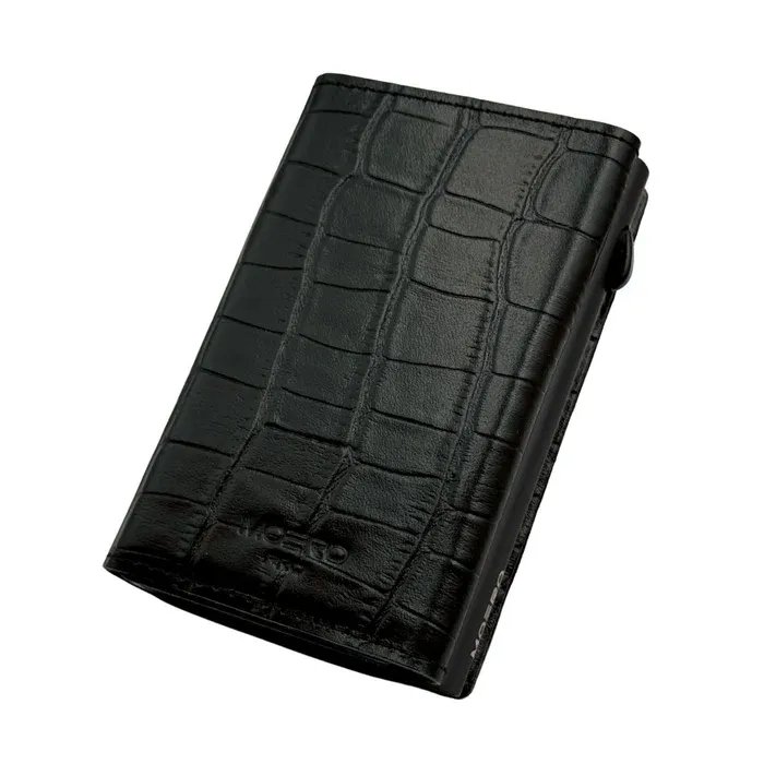 Portafoglio • Moero • Pro Croco Black Nera • Protezione RFID per carte Contactless