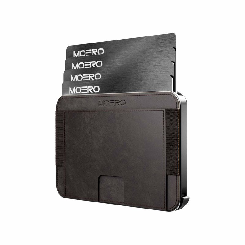 Portafoglio • Moero • M2 Pro • Vintage Brown • Protezione RFID per carte Contactless • Contiene fino a 4 Carte
