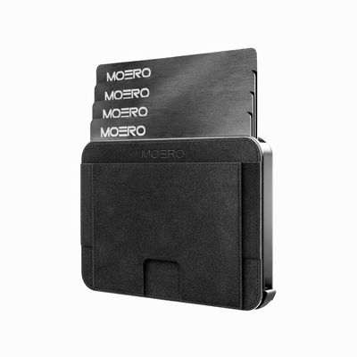 Portafoglio • Moero • M2 Pro • Superior Black • Protezione RFID per carte Contactless • Contiene fino a 4 Carte