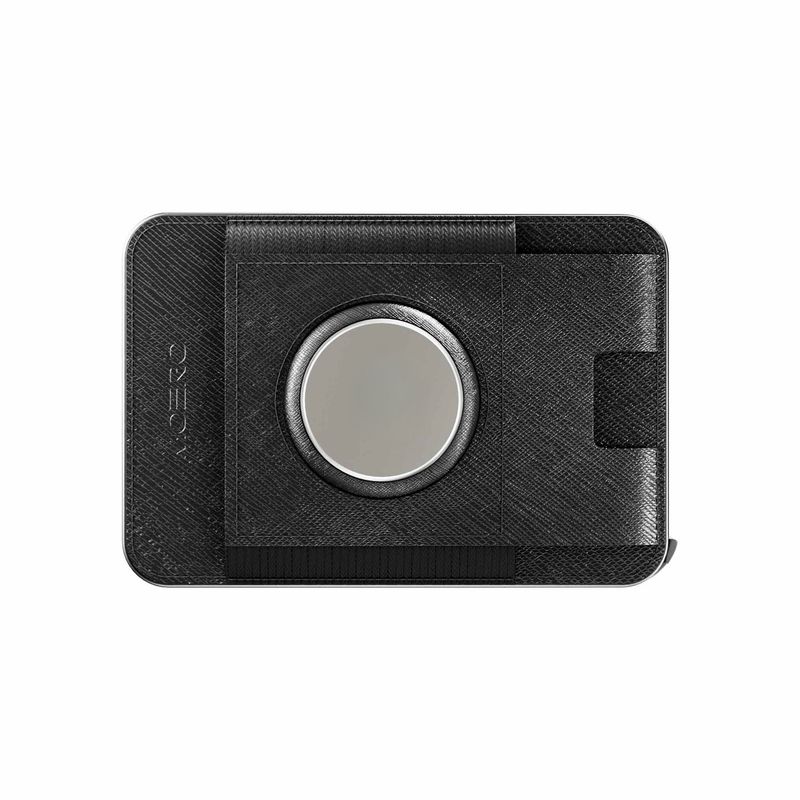 Portafoglio • Moero • M2 Pro Airtag • Saffiano Black • Protezione RFID per carte Contactless • Contiene fino a 4 Carte