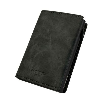 Portafoglio • Moero • Pro Vintage Airtag Gray • Protezione RFID per carte Contactless • in Vera Pelle • Contiene fino a 9 Carte