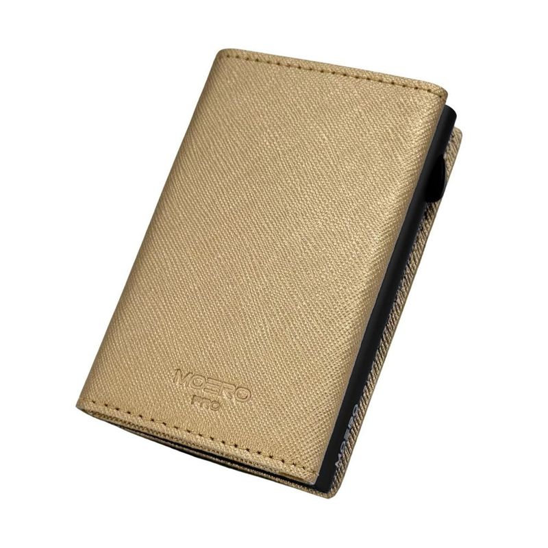 Portafoglio • Moero • Pro Saffiano Gold Zip • Protezione RFID per carte Contactless • in Vera Pelle • Contiene fino a 9 Carte Portafoglio • Moero • Pro Saffiano Gold Zip • Protezione RFID per carte Contactless • in Vera Pelle • Contiene fino a 9 Carte