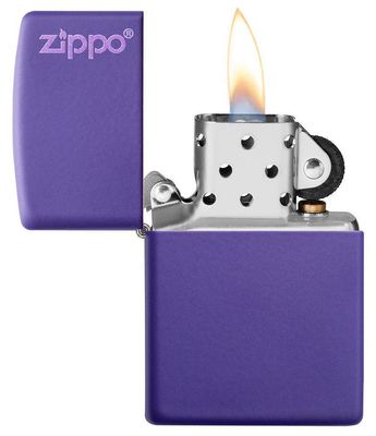 Zippo Accendino Classic Matte Logo Viola