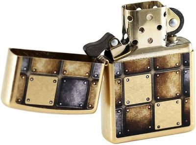 Zippo Accendino Design Metallico