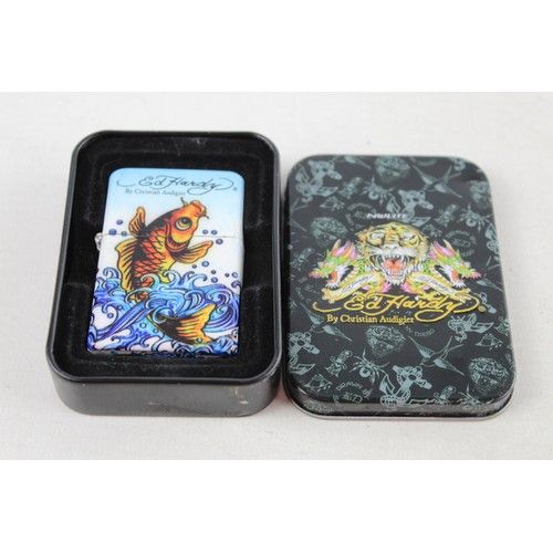 Zippo Accendino Ed Hardy by Christian Audiger - Koi Fish