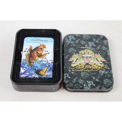 Zippo Accendino Ed Hardy by Christian Audiger - Koi Fish Zippo Accendino Ed Hardy by Christian Audiger - Koi Fish