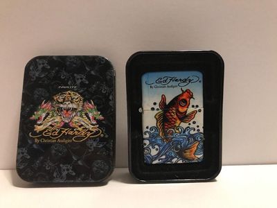 Zippo Accendino Ed Hardy by Christian Audiger - Koi Fish