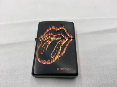 Zippo Accendino Rolling Stones Logo Flames 2009