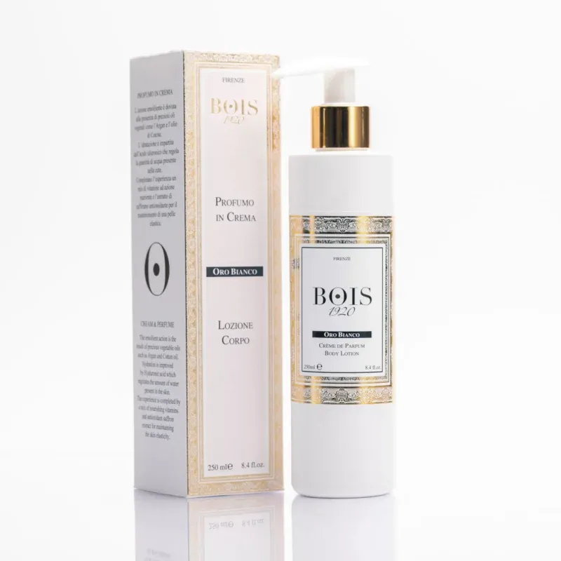 Bois 1920 • Oro Bianco • Profumo in Crema • Lozione Corpo • Unisex • 250 ml Bois 1920 • Oro Bianco • Profumo in Crema • Lozione Corpo • Unisex • 250 ml