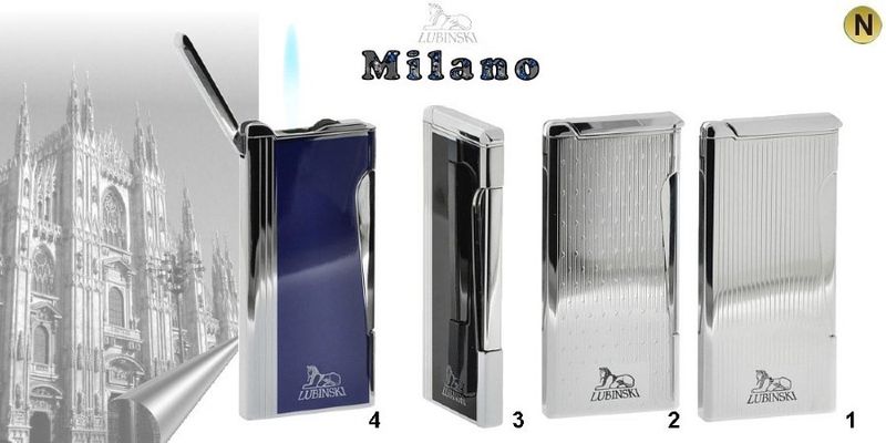 Lubinski Accendino Jet Flame Milano WD585.1 Argento Lubinski Accendino Jet Flame Milano WD585.1 Argento