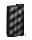 Lubinski Accendino Jet Flame Lines and Diamonds WJ180.3 Nero