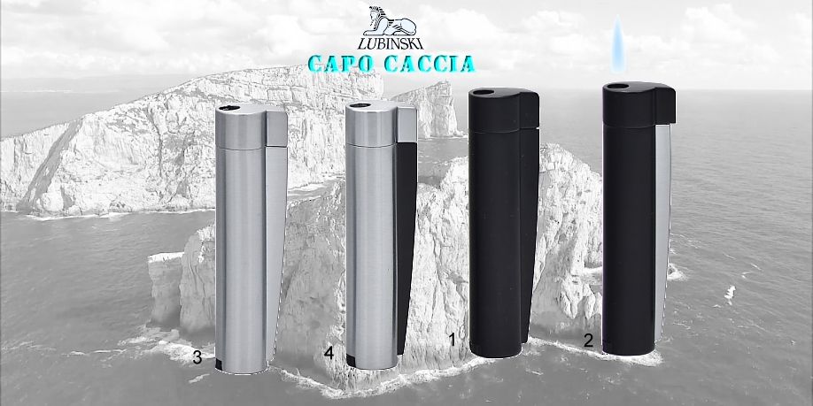 Lubinski Accendino Jet Flame Capo Caccia WA330.2 Nero Lubinski Accendino Jet Flame Capo Caccia WA330.2 Nero