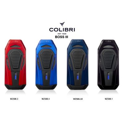 COLIBRI ACCENDINO TAGLIASIGARI BOSS 3 FIAMME JET ANTIVENTO WZS86.1